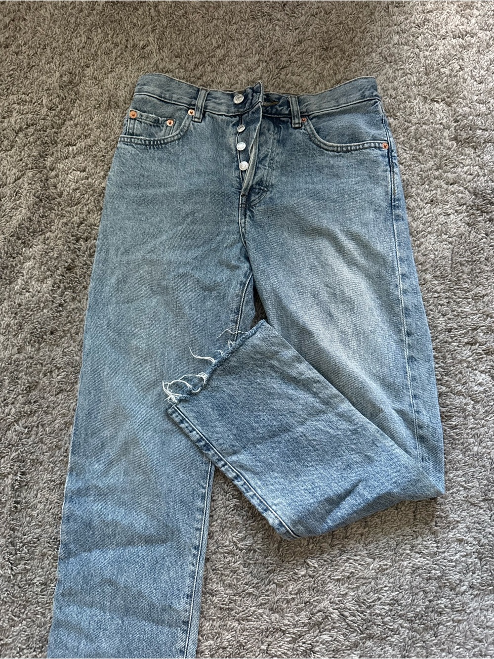 Women’s Light Blue Denim Jeans - Classic Straight Fit